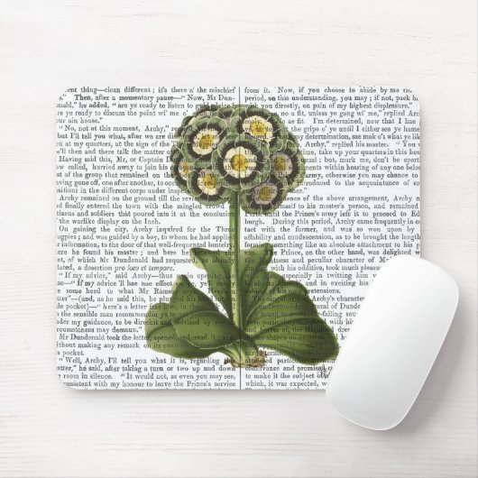 Primula Auricula Blau Mousepad (Mit Mouse)