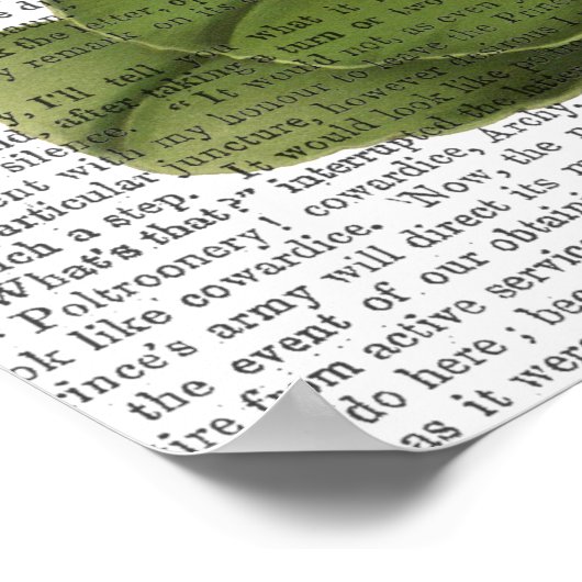 Primula Auricula Blau Poster (Ecke)