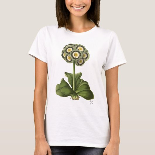 Primula Auricula Blau T-Shirt (Vorderseite)