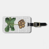 Primula Auricula Red Gepäckanhänger (Vorderseite horizontal)