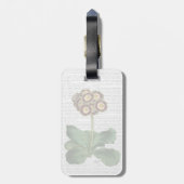 Primula Auricula Red Gepäckanhänger (Rückseite vertikal)