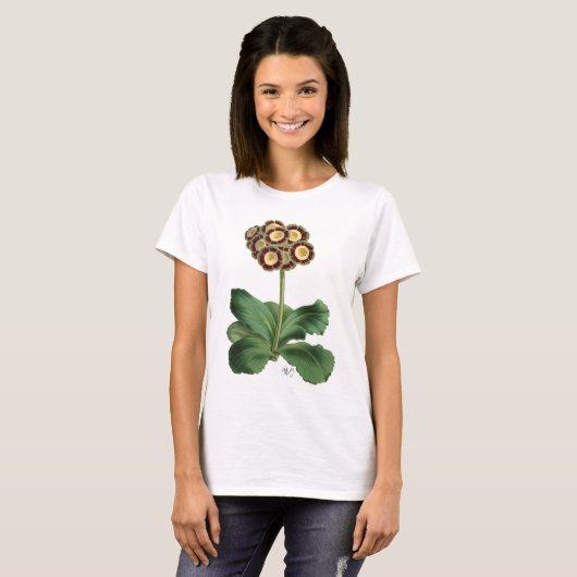 Primula Auricula Red T-Shirt (Vorne ganz)