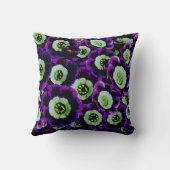 Primula-Aurikel-Nachtlila Dekor-Weiche Kissen (Rückseite)