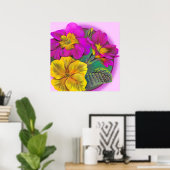 Primula Fine Art Botanic Poster Print (Heimbüro)