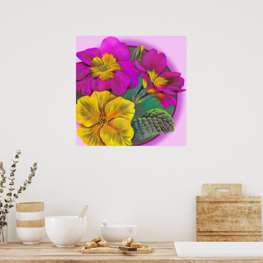 Primula Fine Art Botanic Poster Print (Küche)