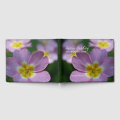 Primula Spring Flowers 1 personalisiertes Memorial Gästebuch (Voll)