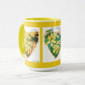 Primula veris Green Heart Cowslip Tasse (Vorderseite Links)