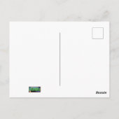 Primula Veris Hot Pink Yellow & Green Hearts Postkarte (Rückseite)