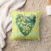 Primula Veris on Yellow Cowslip Heart 2 Designs Kissen (Decke)