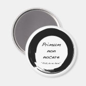 Primum non Nocere Magnet (Vorderseite/Rückseite)