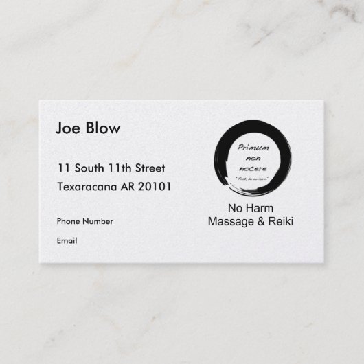 Primum non Nocere Terminkarte (Vorderseite)