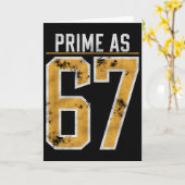 Primzahl als 67  karte (Gelbe Blume)