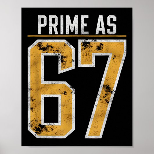 Primzahl als 67 poster (Vorne)