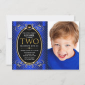 Prince 2. Geburtstag Party Einladung (Vorderseite)