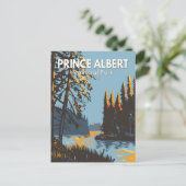 Prince Albert National Park Canada Travel Vintag Postkarte (Stehend Vorderseite)