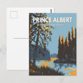Prince Albert National Park Canada Travel Vintag Postkarte (Vorne/Hinten)