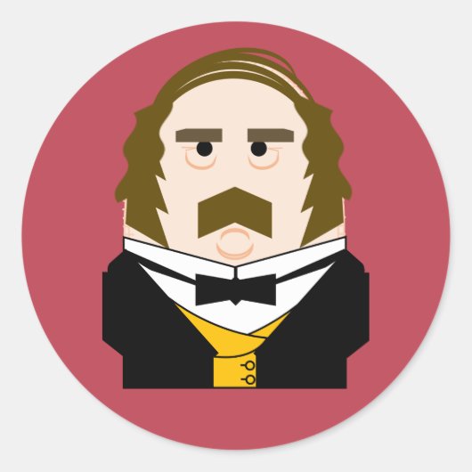 Prince Albert Runder Aufkleber (Vorderseite)