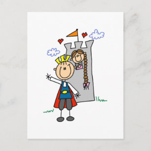 Prince and Girl in Tower Tshirts und Geschenke Postkarte