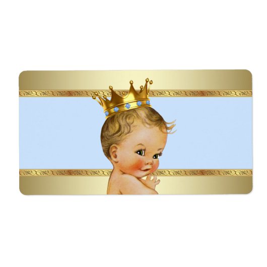 Prince Baby Dusche Wasser Flasche Etikett (Vorne)