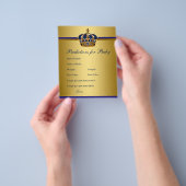 Prince Baby Shower Advisor Prediction Game Cards Flyer (Gruppe)