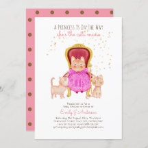 Prince Baby Shower Cats Kitten Girls Pink Niedlich