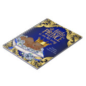 Prince Baby Shower Guest Book Notizblock (Linke Seite)
