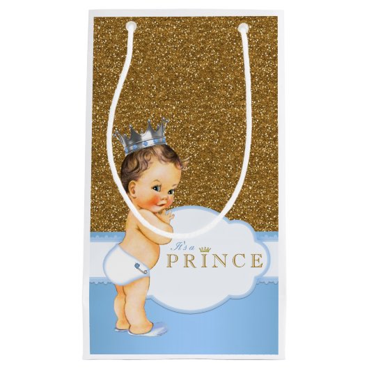 Prince Baby Shower Kleine Geschenktüte (Vorderseite)