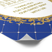 Prince Baby Shower liebt Bonbons Bar-Schild-Dekora Poster (Ecke)