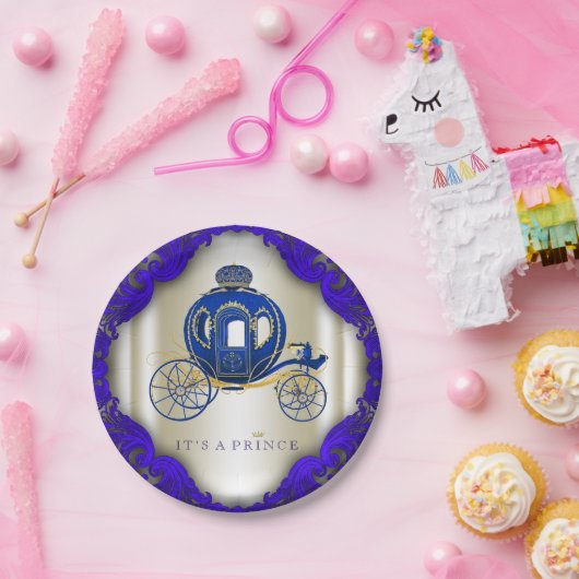 Prince Baby Shower Pappteller (Party)