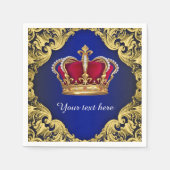 Prince Baby Shower Serviette (Vorderseite)