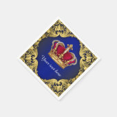 Prince Baby Shower Serviette (Ecke)