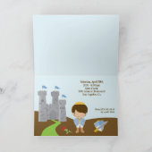 Prince Birthday Party Folded Card Einladung (Innenseite)