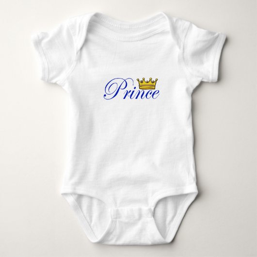 Prince Bodysuit Baby Strampler (Vorderseite)