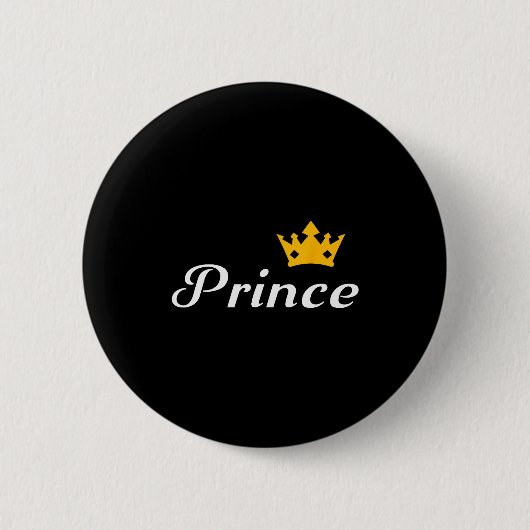 Prince Boys Men Family Matching Valentines Day Button (Vorderseite)