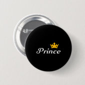 Prince Boys Men Family Matching Valentines Day  Button (Vorne & Hinten)