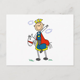 Prince Charming auf dem Pferd Postkarte