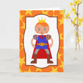 Prince Charming Boy Birthday Party Karte (Gelbe Blume)