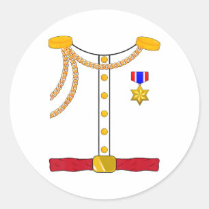 Prince Charming Diy Kostümcosplay Funny Hallowee Runder Aufkleber