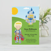 Prince Charming Einladung (Stehend Vorderseite)