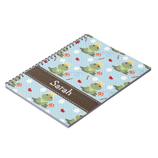 Prince Charming Frog Spiral Journal Notizblock (Linke Seite)