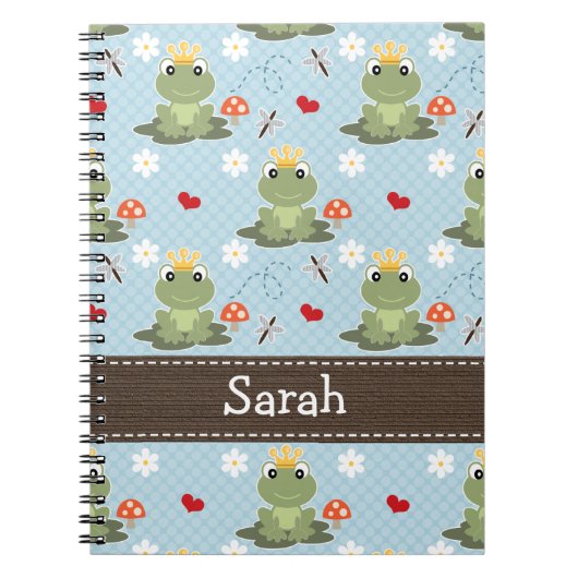 Prince Charming Frog Spiral Journal Notizblock (Vorderseite)