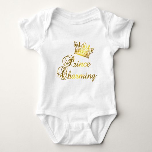 Prince Charming in Gold T - Shirt für Baby oder Er (Vorderseite)