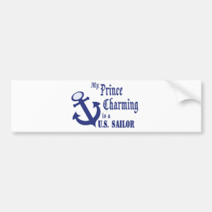Prince Charming ist ein Seemann Autoaufkleber