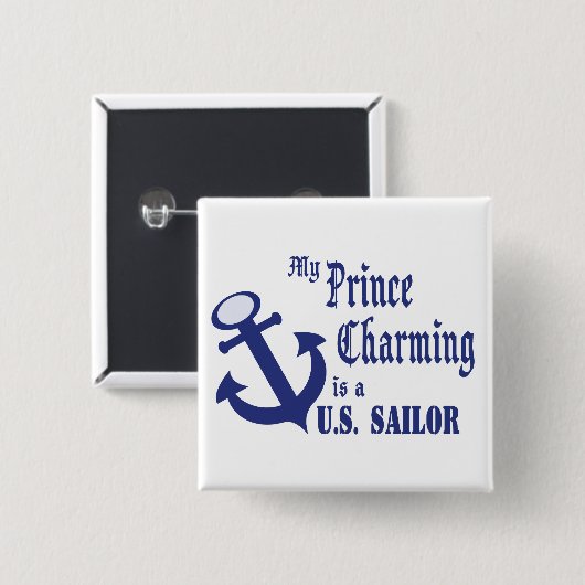 Prince Charming ist ein Seemann Button (Vorne & Hinten)