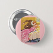 Prince Charming küsst Schlaf Schönheit Button (Vorne & Hinten)