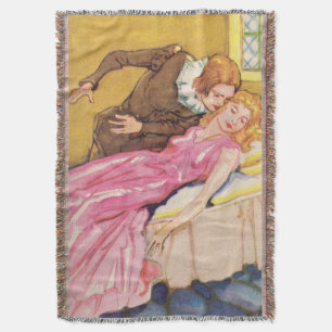 Prince Charming küsst Schlaf Schönheit Decke