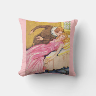 Prince Charming küsst Schlaf Schönheit Kissen