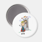 Prince Charming rettet Rapunzel Magnet (Vorderseite/Rückseite)