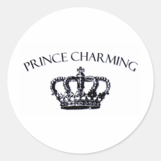 Prince Charming Runder Aufkleber