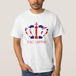 Prince Charming | Union Jack Crown | Funny T-Shirt